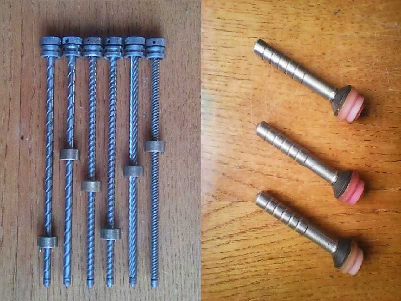 На обладнання до спецтехніки штоки, ходові гвинти 16.5mm