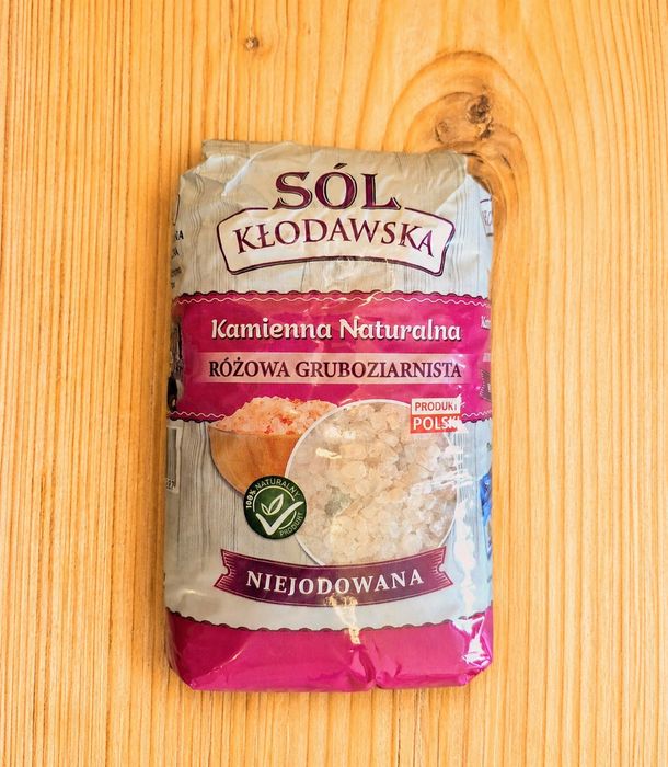 Sól kłodawska różowa gruboziarnista  5 x 1kg