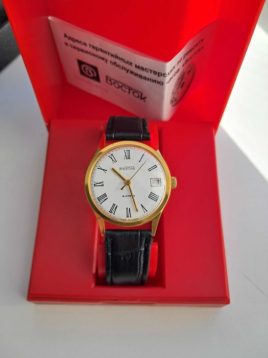 Новий механічний годинник Восток, позолота 80-ті роки СРСР