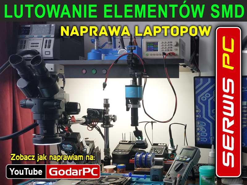 Informatyk serwis komputerowy naprawa laptopów montaż komputerów PC, lutowanie elementów SMD, naprawa płyty głównej laptopa