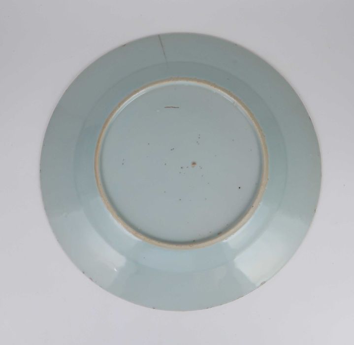 4 Pratos porcelana azul e branca da China Séc. XVIII