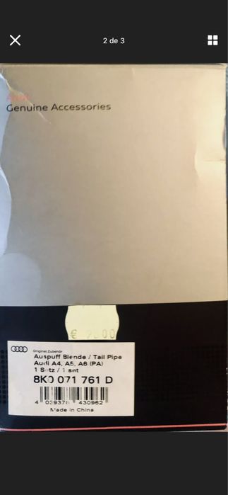 Ponteiras audi originais a4, a5, q5 v6 2.7 ou 3.0 tdi