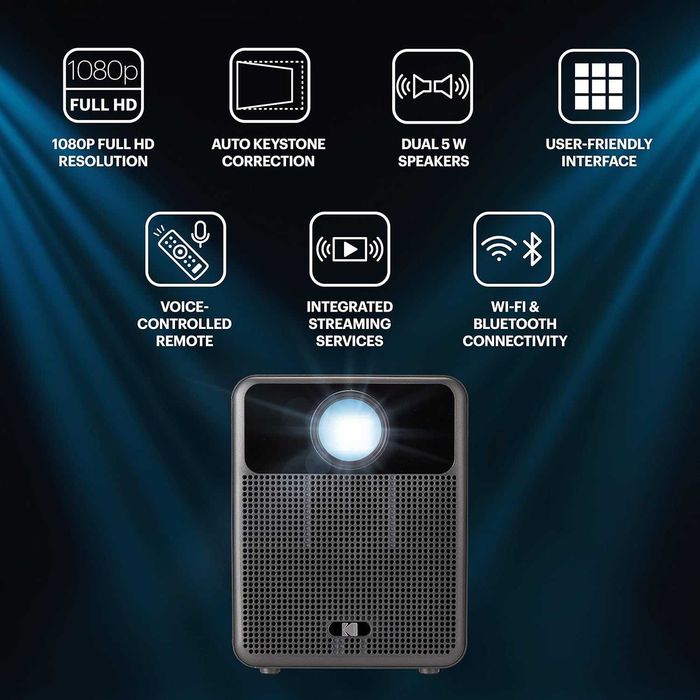 Projetor Kodak FLIK HD10 — NOVO