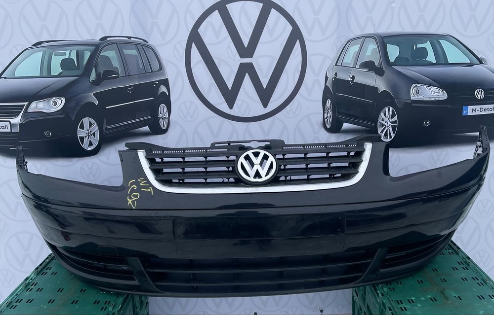 Бампер Тоуран LC9Z передний бампер передній чорний Touran розборка VW