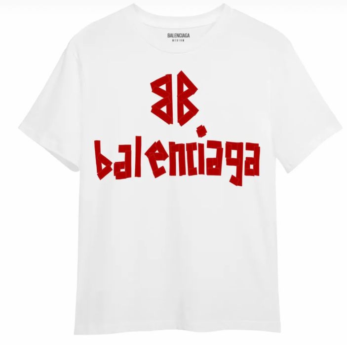 Футболки Balenciaga Logo BB унисекс черная белая баленсиага Новинки