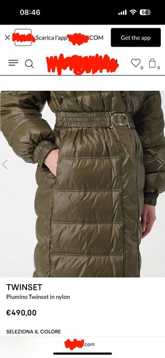 Пухова куртка пальто TWINSET оригінал!!!