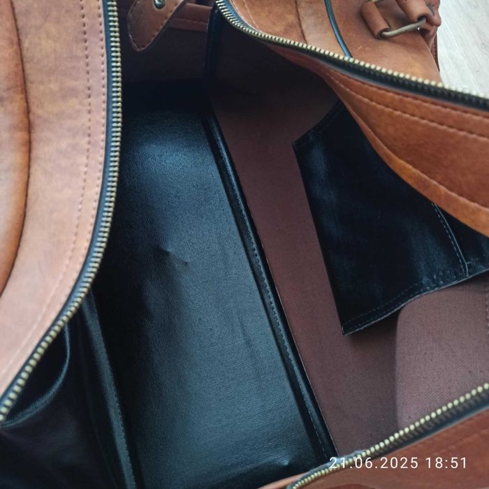 NOWA z metką! brązowa torba podróżna w stylu PRL