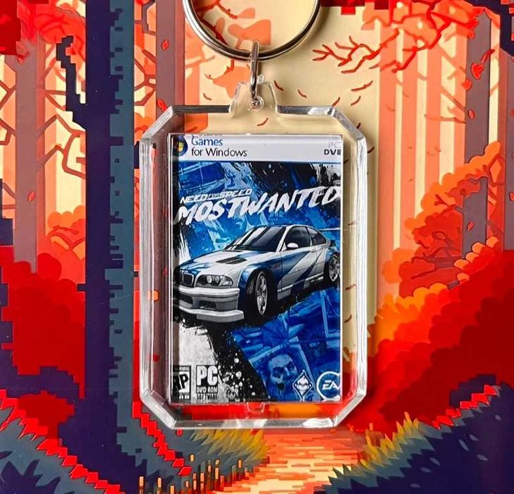 Brelok NFS Most Wanted - mini okładka PC