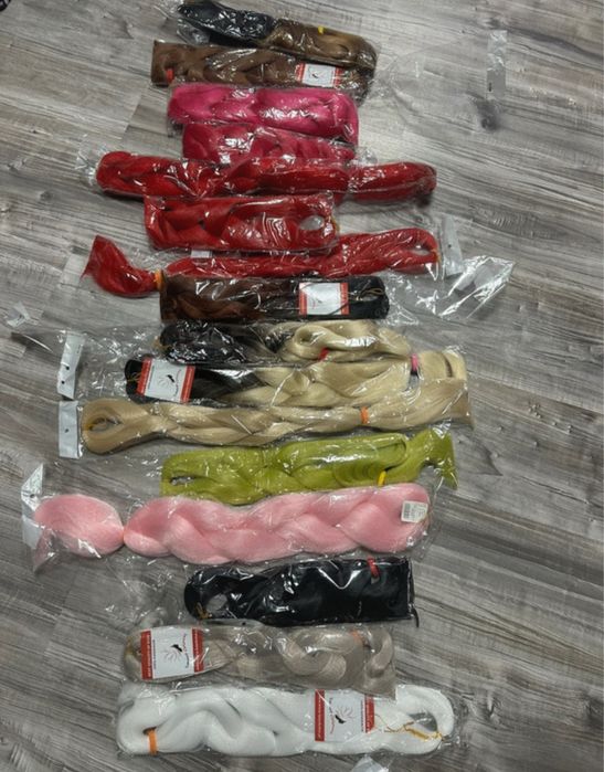 Włosy kolorowe do warkoczy