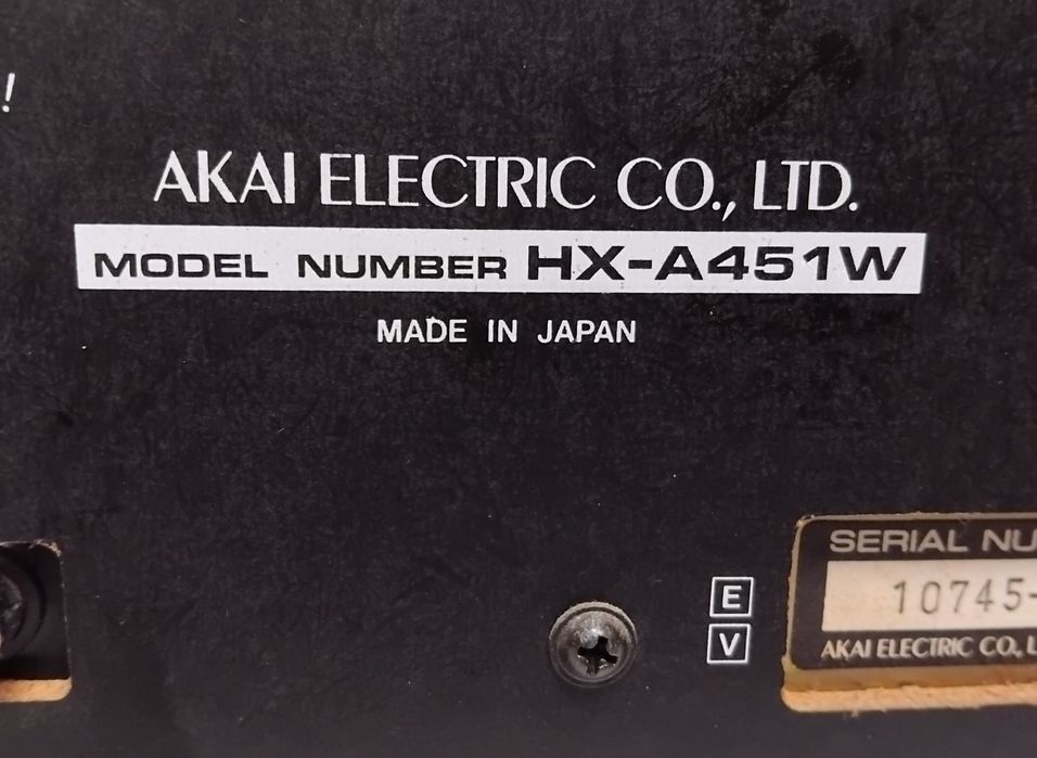 AKAI deck cassettes HX-A451W