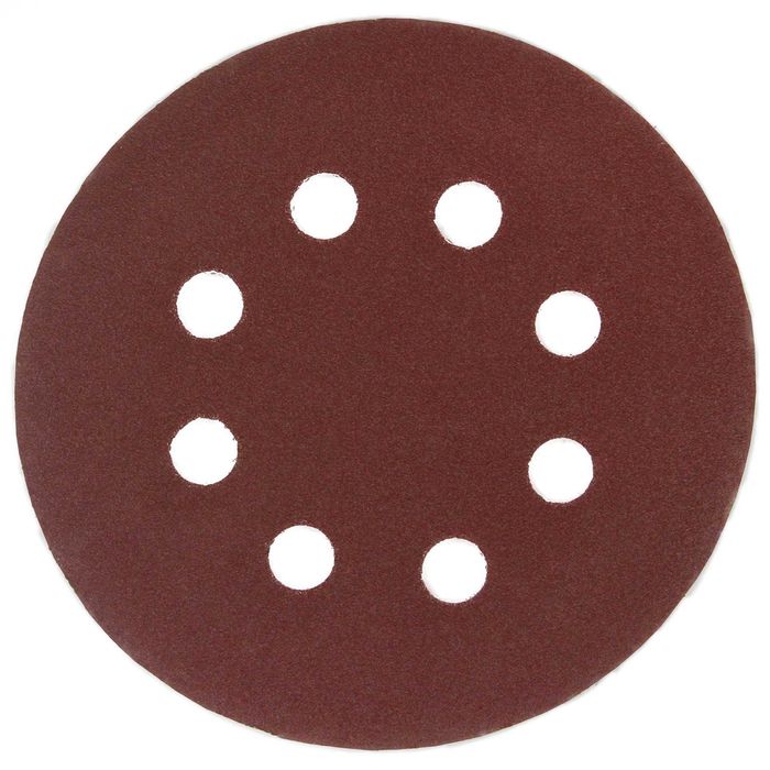 10szt PAPIER ŚCIERNY RZEP KRĄŻEK Krążki Ścierne Na Dysk 125mm P150