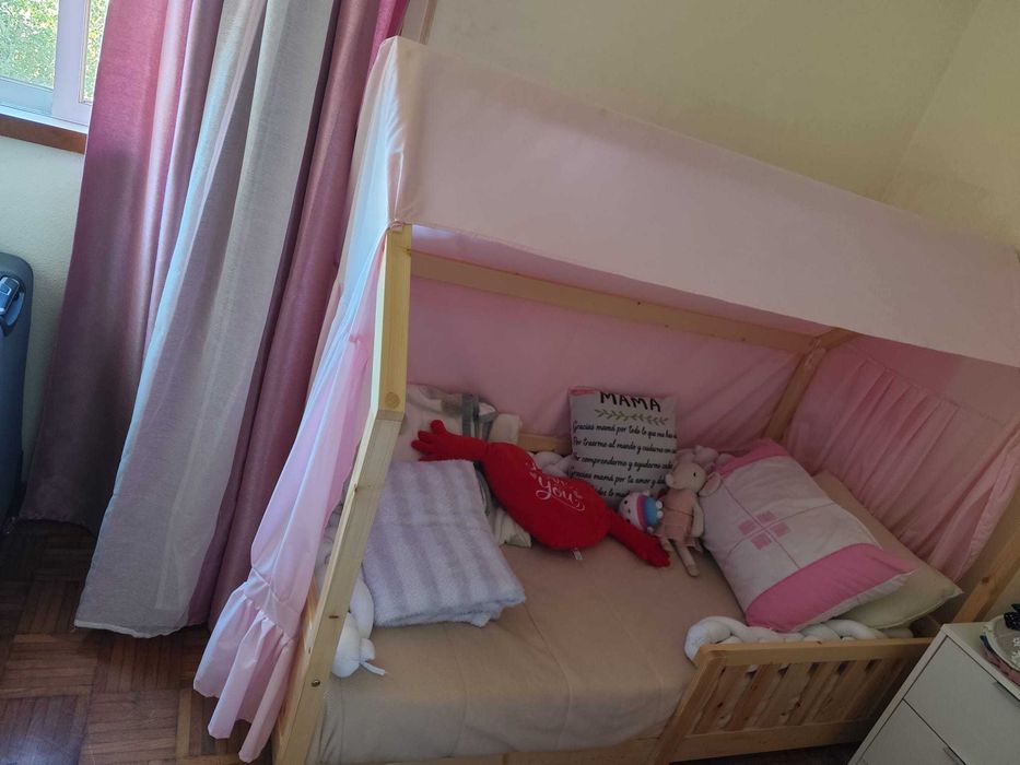Cama Montessori 160*80 como nova colchão incluído