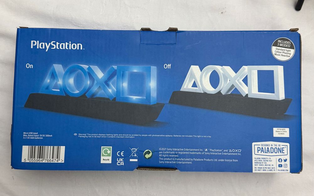 Luzes decoração PlayStation