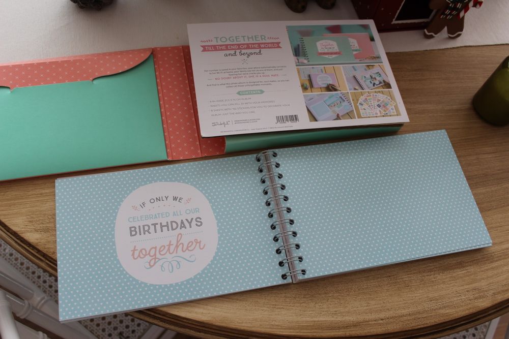 Álbum/livro colagens Together till the end of the world Mr Wonderful