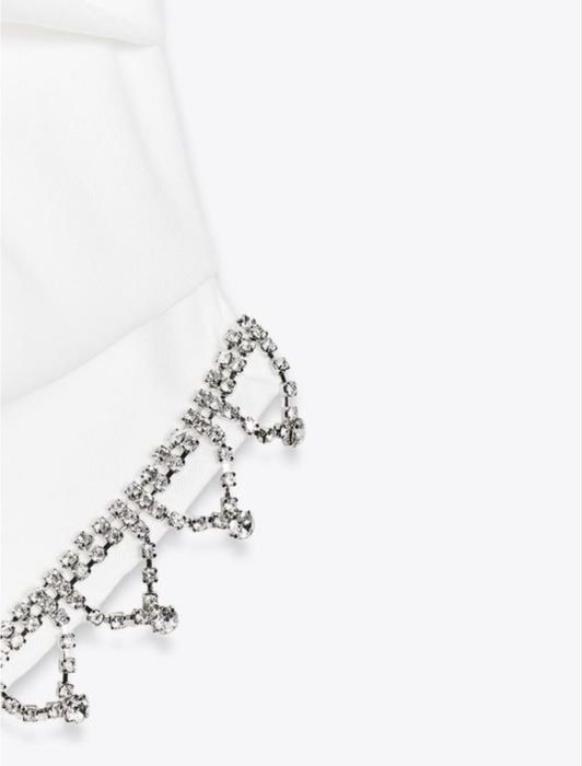Топ бандо Zara белый