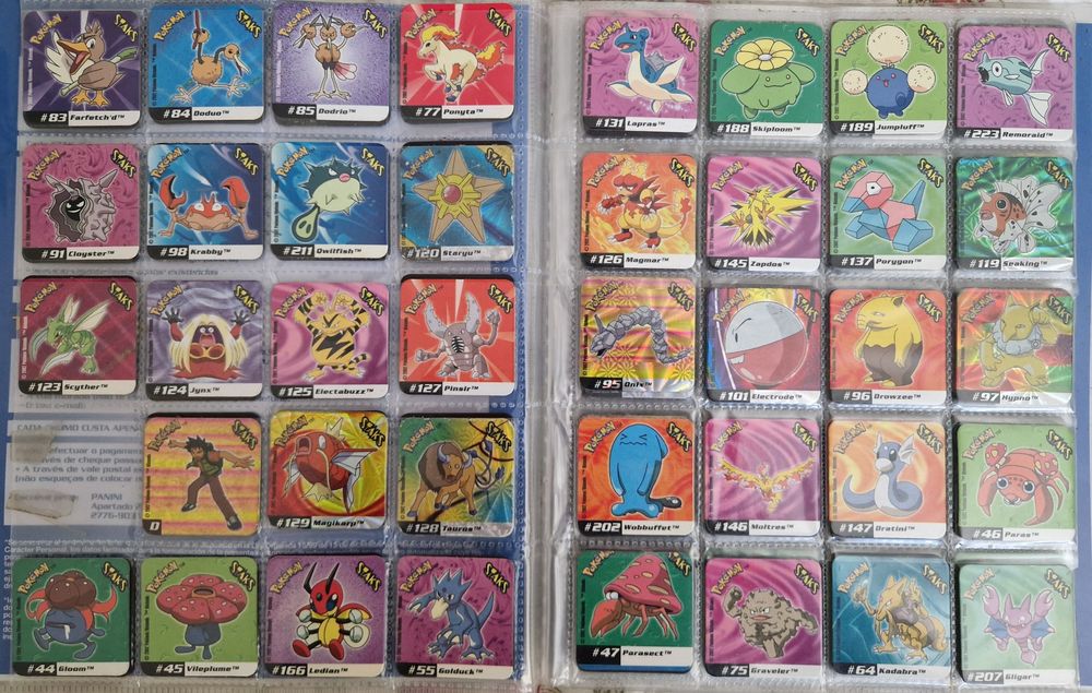 Pokemon Staks 2 Cadernetas