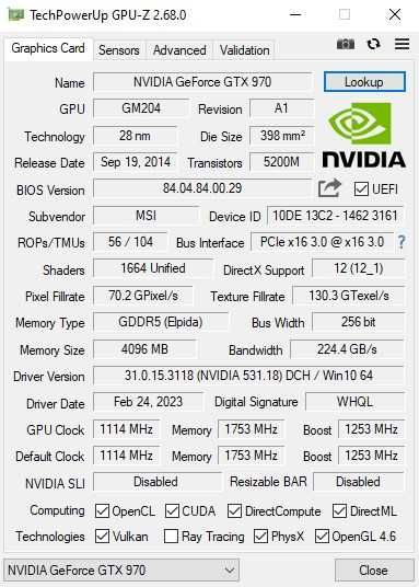 Komputer i7-6700 | 16GB RAM | GTX 970 MSI Gaming | SSD | Win10