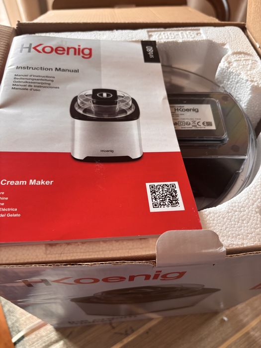 Maquina de gelados 2 litros NOVA - H.Koenig