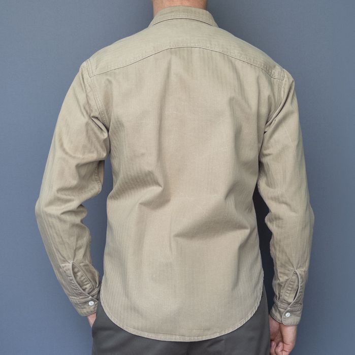Benzak, koszula overshirt, workwear, beżowa, roz. S, Made in Portugal