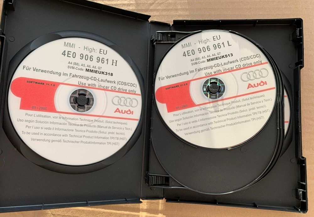 Bootloader MMI 2G High - Software wszystkie wersje - zestaw płyt