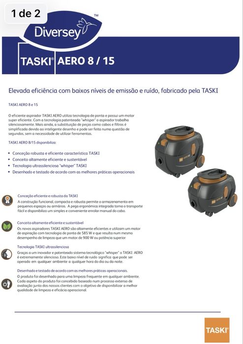 Aspirador Taski Aero 8