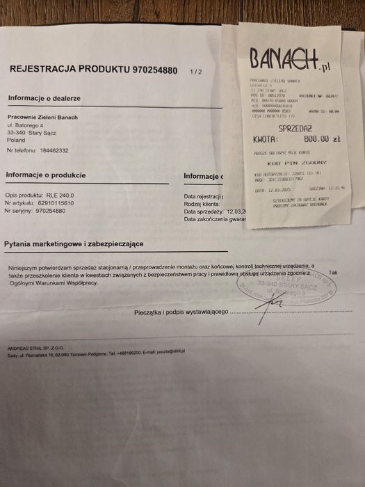 STIHL Wertykulator elektryczny RLE 240