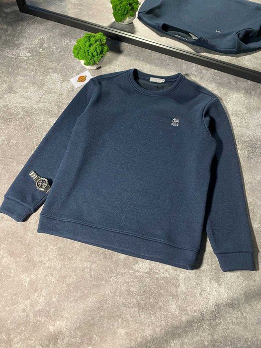 Кофта brunello cucinelli світшот чоловічий люксовий пуловер на флісі