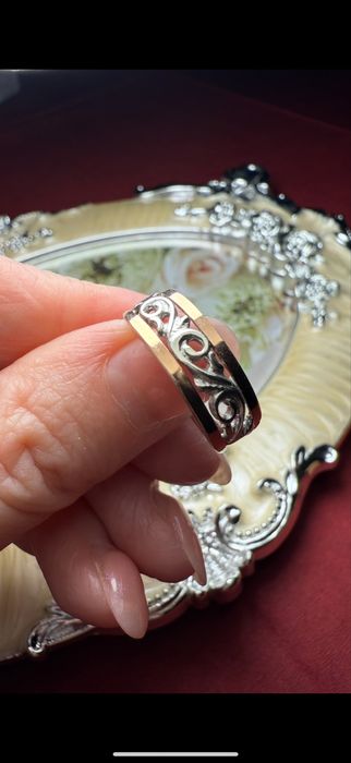 Срібна каблучка з раухтопазом