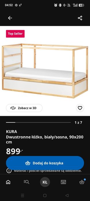 Łóżko piętrowe ikea