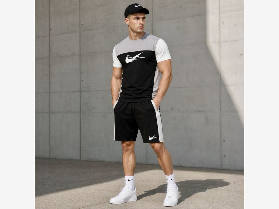Спортивний комплект чоловічий футболка шорти S M L XL XXL