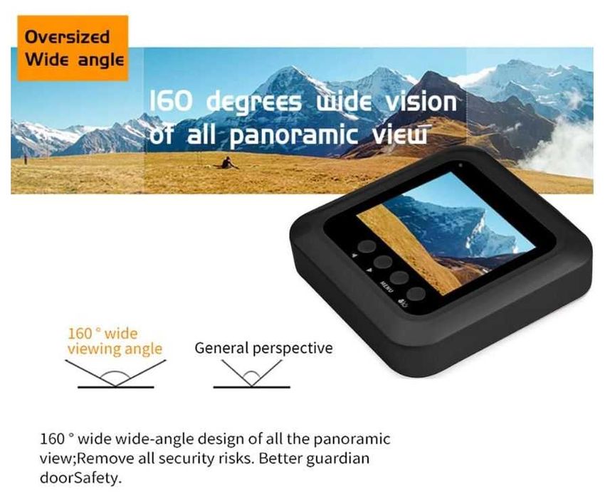 Wizjer (judasz) do drzwi z kamerą i wyświetlaczem 2.4'' ‎Splenssy