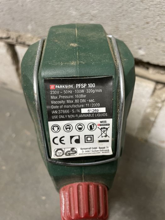 Pistolet elektryczny do malowania Parkside PFSP 100