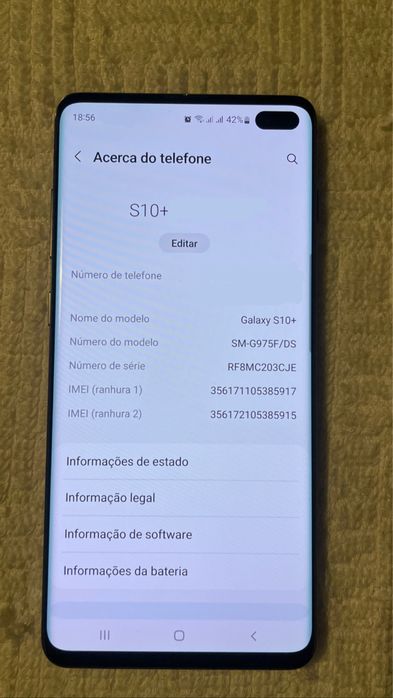SAMSUNG S10+ 128 GB