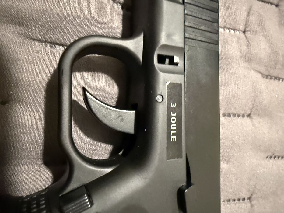 Pistola de treino desportivo de esferas de aco 4,5mm 3J