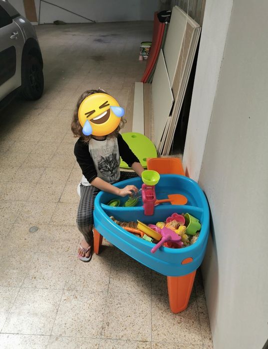 Mesa de brincar areia super divertida