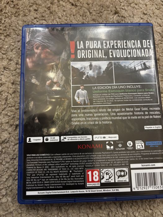 Metal Gear Solid Snake Eater Delta 2025