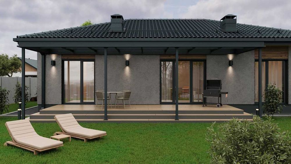 Сучасний будинок «американка» | 3 спальні | Газ | Всі комунікації