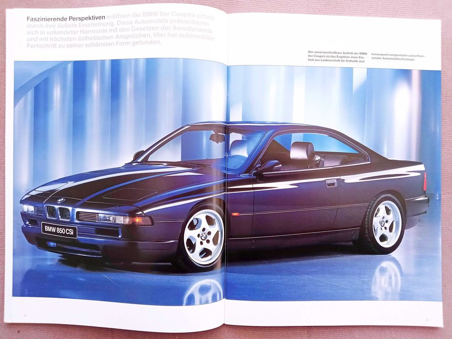 BMW 8 E31 1995 / 840Ci 850Ci 850CSi / prospekt 48 str., stan IDEALNY ! Przesyłka GRATIS !