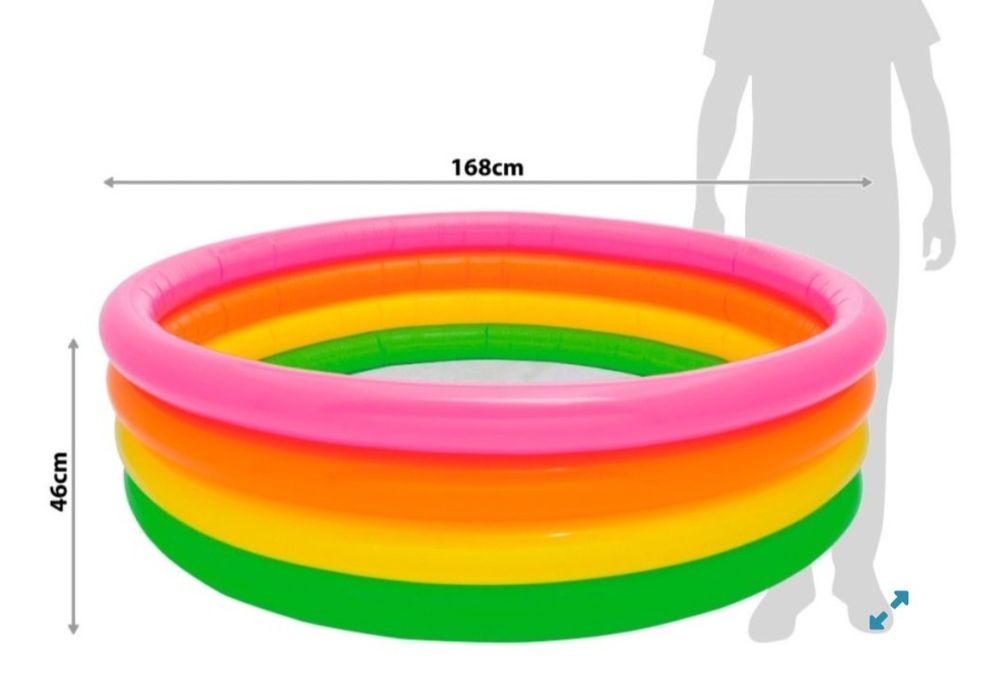 Piscina intex 168×46