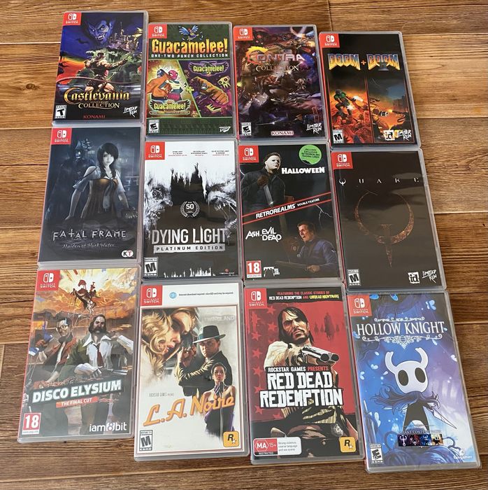 Nintendo Switch:Stalker, Witcher, Zelda, Metroid, Mario, Hollow Knight