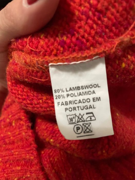 Camisola laranja 80% lã