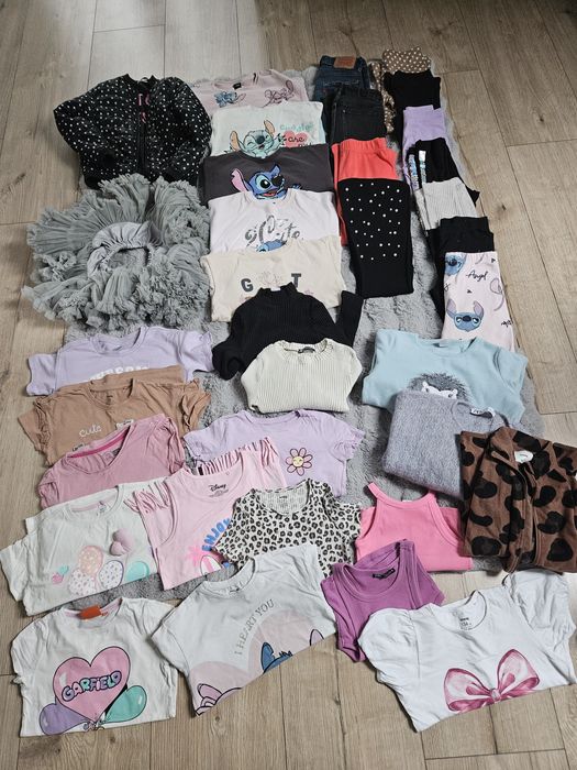 Paka ciuszków dla dziewczynki 128-134