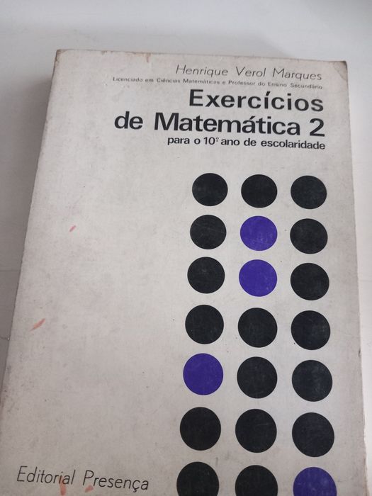 Livro exercícios matemática antigo