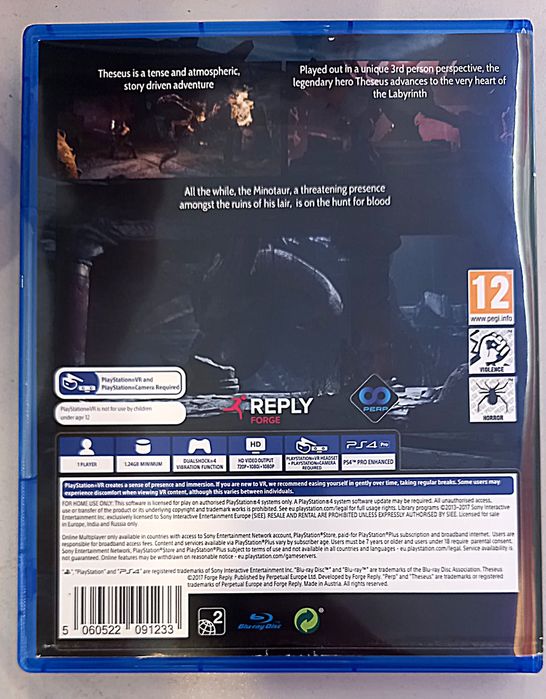 Gra Theseus na PS4 VR /Unikat! Sklep Chorzów