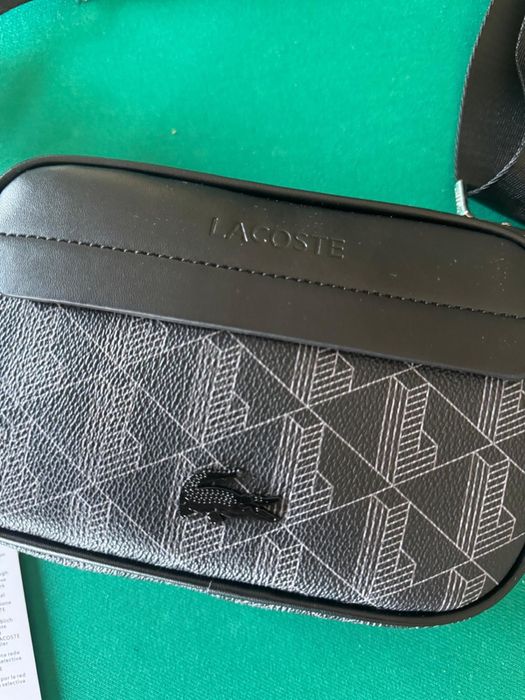 Bolsa Lacoste Monograma Preto