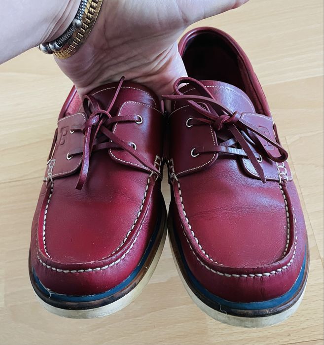 Лоферы мокасины топсайдеры кожаные 40 Bally Timberland оригинал Ecco