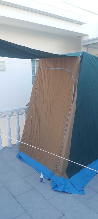 Barraca de praia quadrangular