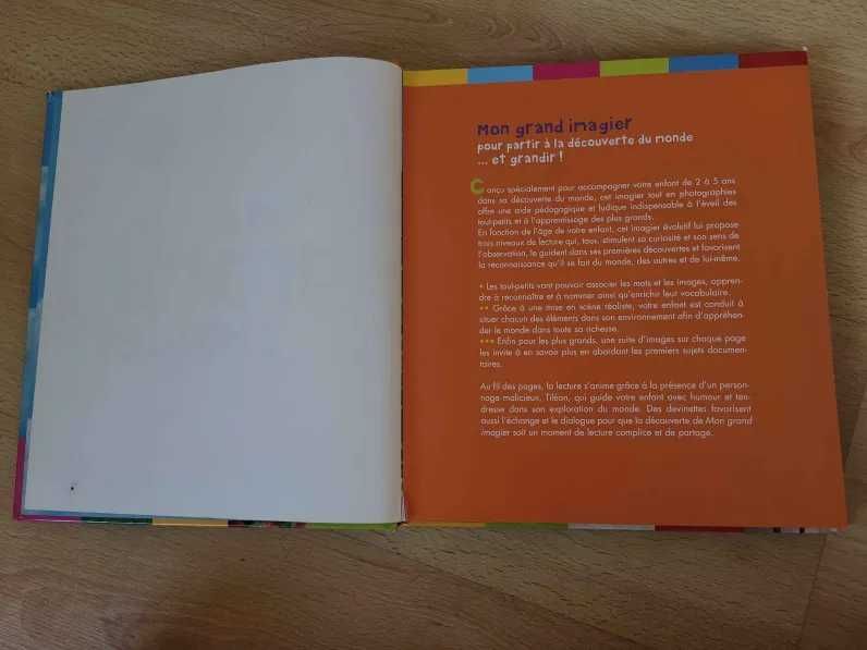 Livre français "Mon grand Imagier" | Livro françês