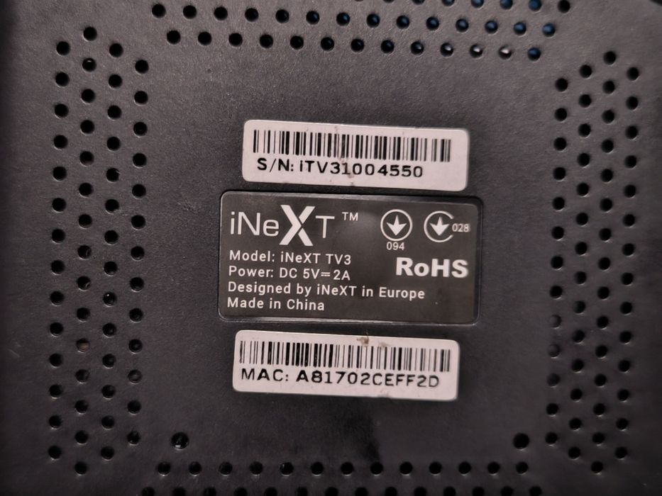 Inext tv3 приставка до ТВ Android TV