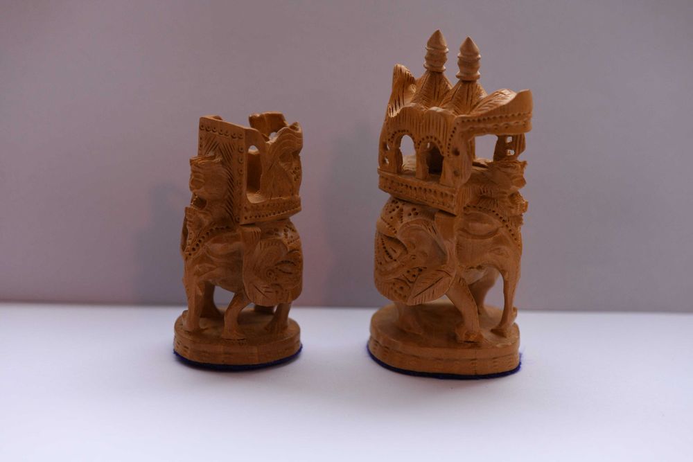 Szachy z Indii, rękodzieło